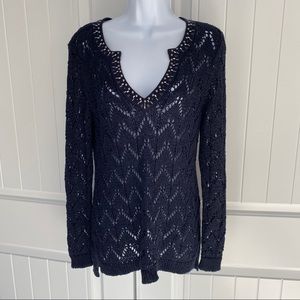 WHBM jeweled sweater top size small